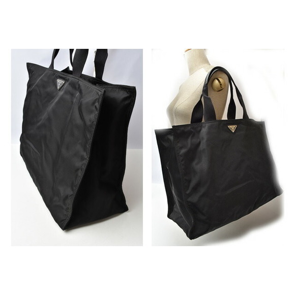 Prada Nero Bag A4 Nylon Tote Bag - Picture 1 of 10